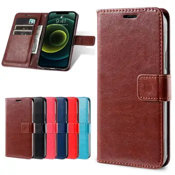 držiteľa karty kryt puzdro pre Xiao Redmi 8A kože Flip Prípade Retro peňaženky telefón taška prípade podnikania flip cover