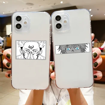 Jujutsu Kaisen Anime Telefón púzdra Pre iPhone SE 2020 6 6 7 8 11 12 13 Mini Plus X XS XR Pro Max Transparentné Shell