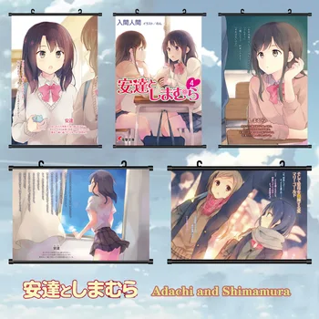 Anime Sakura Adachi a Shimamura Hogetsu Hino Akira Nagafuji Taeko Cosplay Plagát Prejdite nástenná maľba Stene Visí Plagát Domova Darček