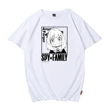 Anime Žien Bavlna Vrchole Letné Nadrozmerné T-Shirt SPY×rodiny Spy Hrať Dom Amiya Kawaii Cartoon Bavlna T-Shirt