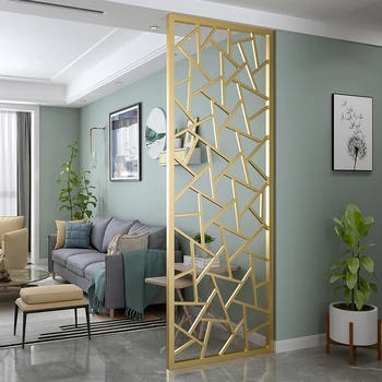 Nordic moderné kovové oblasť obývacej izby vstup vstup svetla luxusná nerezová oceľ displej office útulku stenu