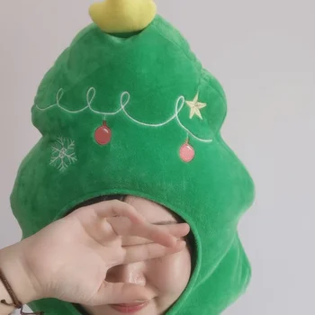 Japonský A Kórejský Dievča Vianočný Stromček, Vianočné Hat Pokrývku Hlavy Roztomilý A Legrační Zdobiť Darček Vianočný Stromček Pokrývky Hlavy Strana Rekvizity