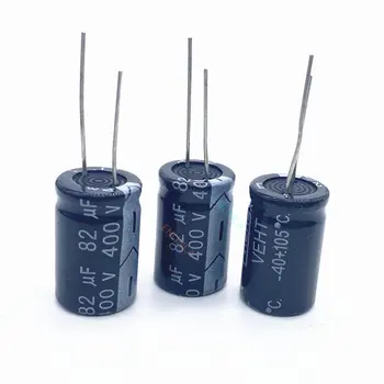 2 ks/veľa 400V 82UF vysoká frekvencia nízka impedancia 400V82UF hliníkové elektrolytický kondenzátor veľkosť 18*25 20%