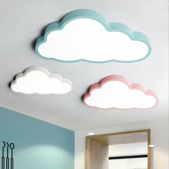Cloud stropné lampy, detské izby cartoon izba lampa chlapec dievča led ultra tenké spálňa lampa mš dekor Svietidlá