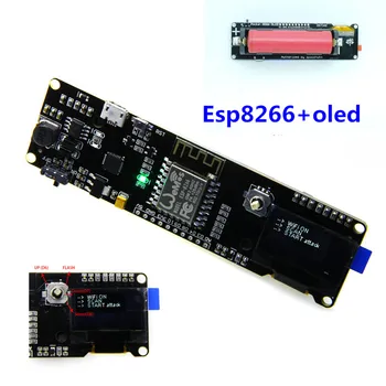 ESP8266 NODEMCU+0.96 OLED vývoj doska + 18650 systém nabíjania