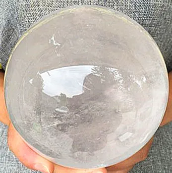 Obrovské 110 mm Prírodné Jasné Quartz Crystal Ball Oblasti Reiki Liečenie pre domáce dekorácie
