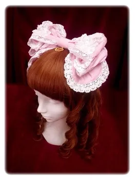 Sladké Lolita princezná KC čipky princezná hlavový most headdress šperky vlásenky sladké lolita pokrývku hlavy bowknot vlasy kapely kawaii dievča