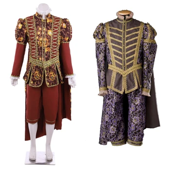 Vysoká Kvalita Kráľovské Viktoriánskej Tudor Kostým Mužov Stredoveké Elizabethan Kostým Tudor Kráľ Oblek s Bunda, Nohavice Cape Oblečenie