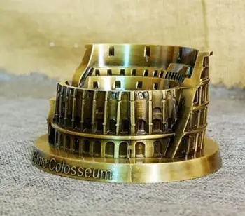socha Rímskeho Kolosea model kovového remesiel darček turné so suvenírmi zliatiny veľká izba, svete slávny orientačný bod