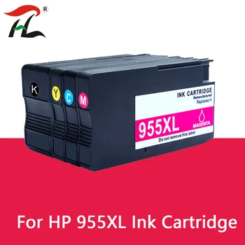 4PK Kompatibilné 955 XL 955XL ink cartridge Pre tlačiareň HP officejet Pro 7720 7740 8710 8715 8720 8730 8740 8210 8216 8725 tlačiareň