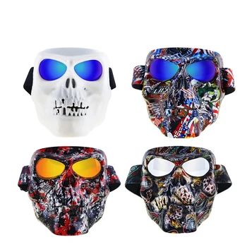Lebka Masku Na Tvár Motocyklové Okuliare Lyžovanie Racing Dirt Bike Halloween Horror Tému Party Okuliare Extrémny Šport, Ochranu Tváre