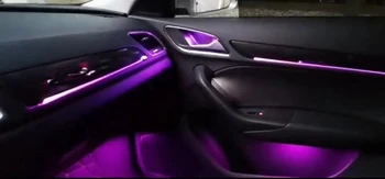 LED Originálne Okolitého Svetla na Audi Q3 207-2017 Dekoratívne Svetlo Okolitého Svetla, Vnútorné Dvere Footwell Svetlo