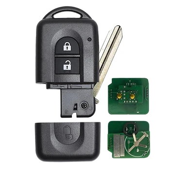 Auto Keyless Vstup Vzdialenej Kľúč s 2 Tlačidlo 433MHz ID46 Čip na Nissan X-Trail Qashqai Pathfinder 285E34X00A 285E3EB30A