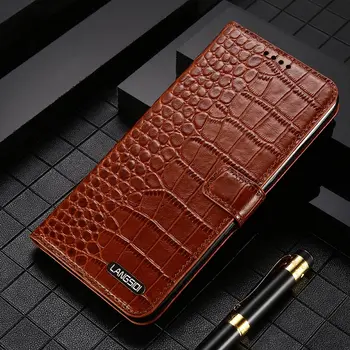 LANGSIDI Originálne Kožené Peňaženky telefón puzdro pre Samsung galaxy Note 20 ultra 10 9 Luxusné flip puzdro Pre samsung s22 s21 s20 ultra