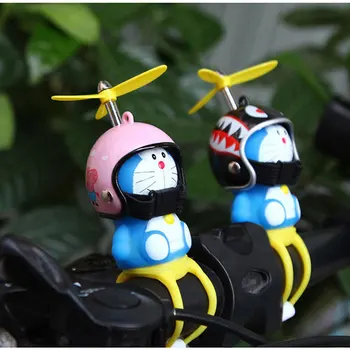 Anime Tvorivé Doraemon S Prilby Bambusu Dragonfly Veterný Mlyn Elektrický Motocykel Rukoväť Dekorácie Auta Roztomilý Ozdoby Bicykli