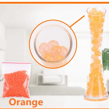 1000pcs/veľa oranžovej farbe Crystal Blato Pôdnej Vody Korálky Bio Gél Loptu Na Kvet/Pletie/Dekor