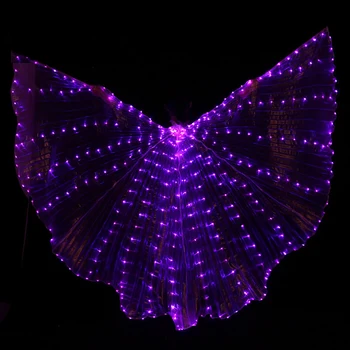 Halloween Výkon Prop Brušného Tanca Príslušenstvo Svetlo Až 360 Stupňov Krídlo Kostým Motýlie Hviezdna Svetlá Trblietajúce krídla
