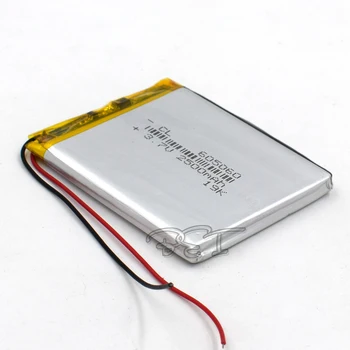 5 ks Lítium-Polymérová Batéria 605060 3,7 V 2500mah Nabíjateľná Liion Článková Li-Po Pre DVD PAD PDA MP5 GPS Digitálne Produkt Navigator