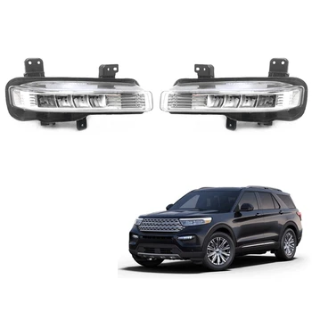 Auto Predné LED DRL Hmlové Svetlo Na Ford Explorer 2020 2021 2022 Auto Jazdy Lampa Denných prevádzkových Svetlo Nárazníka Lampa