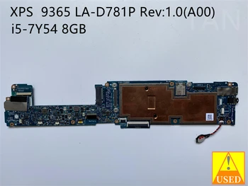 Pre DELL XPS 9365 POUŽÍVANÝ Notebook doska LA-D781P s i5-7Y54 8GB Plne testované a funguje perfektne