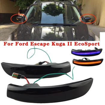 Pre Ford Kuga Uniknúť EcoSport Roky 2013-2018 Zameranie 3 MK3 SE ST RS Dynamické Zase Signálne Svetlo LED, Bočné Zrkadlo Sekvenčné Indikátor Lampa