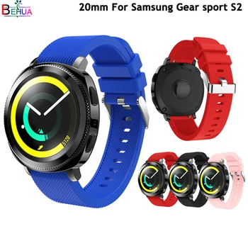 20 MM Silikónové Popruh Watchband Pre Samsung Výstroj Šport /Pre Huami Amazift His / Garmin Forerunner645 Vivoactive 3 Náramok Popruhy