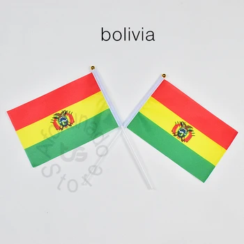 Bolívia 14*21 cm 10pieces vlajky Zástavy Rukou máva Vlajkou Národnej Vlajky na stretnúť,Parade,party.Visí,dekorácie