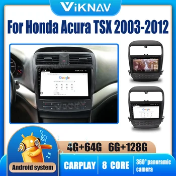10.0 palcový Android autorádia Pre Honda, Acura TSX 2003-2012 Auto stereo GPS 128GB Multimediálny Prehrávač Videa CARPLAY