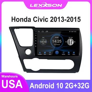 DSP 2G+32 G IPS Obrazovke Android, 10.1 Multimediálne autorádio pre Honda Civic 2013 2014 2015 RDS FM, GPS Navigácie Zrkadlo Odkaz stereo