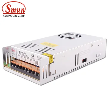 SMUN S-350-18 110VAC/220VAC Vstup 18VDC 19.5 A Výstupné 350W Prepínanie Napájania
