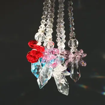 Rainbow Crystal Slnko Chytá Diamond Zrkadlo Dekor Anjel Čakra Prívesok Osvetlenie Vozidla Ozdoby Záhrada Kúzlo Verandu Domáce Dekorácie