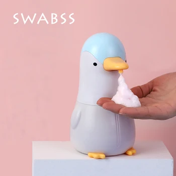 Bezkontaktné Elektrické Automatické Hand Sanitizer Stroj Karikatúry Penguin Mydla Indukcie Automatické Foaming pre Dieťa