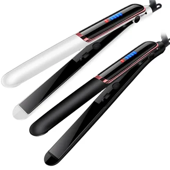 Prenosné Keramické Vlasy Curler Professional Straightener Mini Ploché Železo Rovnanie Vlasov S LCD Displejom