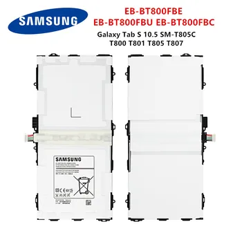 SAMSUNG Pôvodnej Tablet EB-BT800FBE EB-BT800FBC 7900mAh Batérie Pre Samsung Galaxy Tab S 10.5 SM-T805C T800 T801 T805 T807