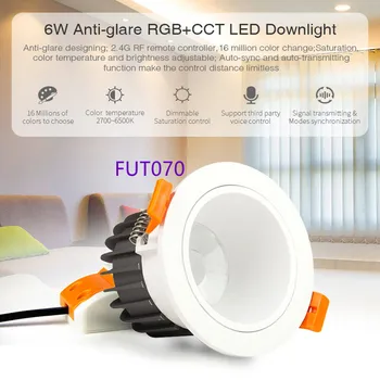 Miboxer Anti-oslneniu RGB+SCS LED Downlight FUT070 FUT071 FUT072 6W 12W 18W Smart Led Stropné Svietidlo AC100~240V Pre Obývacia Izba Svetlo