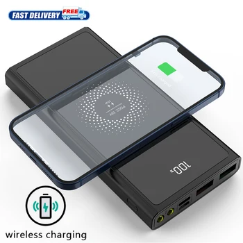 10000mAh PD22.5W Rýchle Nabíjanie Power Banky, USB Typ-C 15W Qi Bezdrôtová Nabíjačka Prenosných Externú Batériu pre iPhone Xiao Samsung