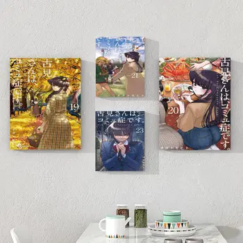 Komyushou Desu Plagáty Anime Komi Nemôžem Komunikovať Klasické Filmové Plagáty Vintage Izba Domov Bar, Kaviareň Dekor Domova
