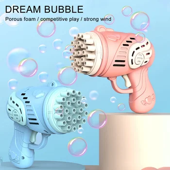 23 Otvory Bubliny Zbraň Gatlin Bublina Guľomety Mydlové Bubliny Magic Bublina Kúpeľňa Vonkajšie Hračky Pre Detské Plávanie
