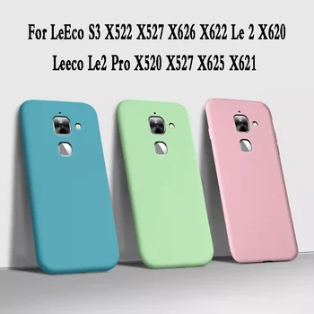 Doprava zadarmo Fundas Prípade LeEco S3 X522 X527 Kvapaliny mäkké Silikónové Telefón Prípade Leeco Le2 Pro X520 X527 X625 X626 Späť Cove.