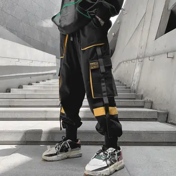 2021 mužov voľné módny trend bežné nohavice hip hop štýl, nohavice, kombinézy homme cargo vrecká joggers tepláky M-2XL
