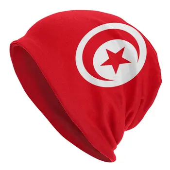 Ženy, Muži Beanie Klobúk Tunisko Vlajka Teplé Jarné Zimné Outdoorové Hip-hop Čiapočku Spp
