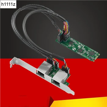 Sieťová Karta M. 2 na 2 Porty RJ45 2,5 G Gigabit Ethernet Adaptér NIC 2500mbps B/M Kľúč 22 M2*80 mm Veľkosť RealTek RTL8125B na Ploche