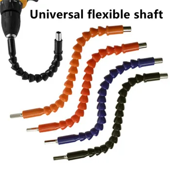 Univerzálny flexibilný hriadeľ elektrický skrutkovač rukáv spojovací hriadeľ multi-uhol elektrickú vŕtačku rohu zariadenie šesťhranné rukoväť