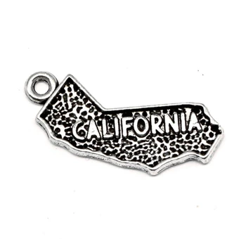10 kusov 10x26mm California Mapu prívesky, Šperky čo najlepšie darček