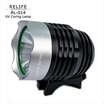 UV Lepidlo Vytvrdzovania Lampa RELIFE RL-014 LED Zelená Olej Vytvrdzovania Fialové Svetlo Anti-falšovaniu Detection, USB Dvojité Perličiek Lampa 3 Výstrojom