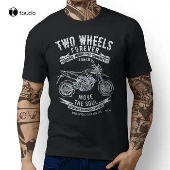 Nové Letné Pohode Taliansko Klasické Motorky Dorsoduro 750 Inšpiroval Motocykel Art Design T-Shirts Tee Tričko Fashion Legrační Nové Unisex