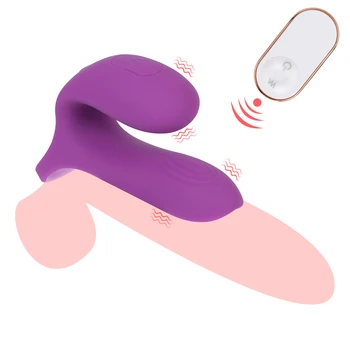 Kohút Srd Klitorisu Análny Stimulátor Dual Motory Penis Krúžok 9 Režimov Vibrátor Oneskorená Ejakulácia Erotické Dospelých Produkty