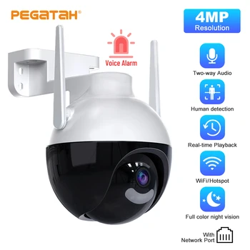 4MP PTZ Wifi IP Kamera iCsee Vonkajšie 5X Digitálny Zoom, Farebné Nočné Videnie AI Ľudských rozpozná Bezdrôtové P2P Audio Bezpečnostné CCTV Kamera