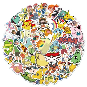 10/30/50PCS Roztomilé Anime Pokémon Pikachu Cartoon Nálepky Notebook, Telefón, Auto, Skateboard, Bicykel Batožiny Graffiti Nálepka Odtlačkový Dieťa Hračku