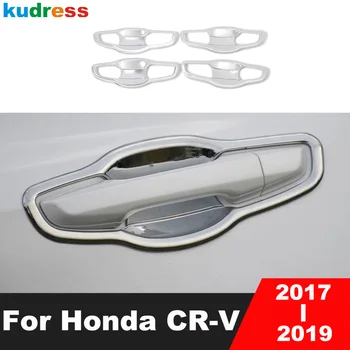 Na Honda CRV CR-V ROKU 2017 2018 2019 ABS Chrome Auto Strane Dverí Rukoväť Miska Pohár Kryt Výbava Dekorácie Liatie Nálepky Príslušenstvo